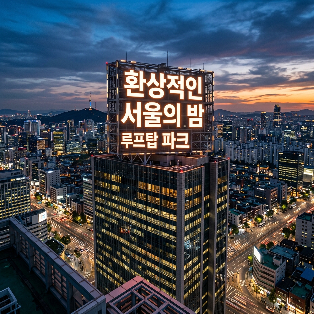 [대형간판] 경남광고사 빌딩 옥상 및 전면 대형간판 시공 포트폴리오