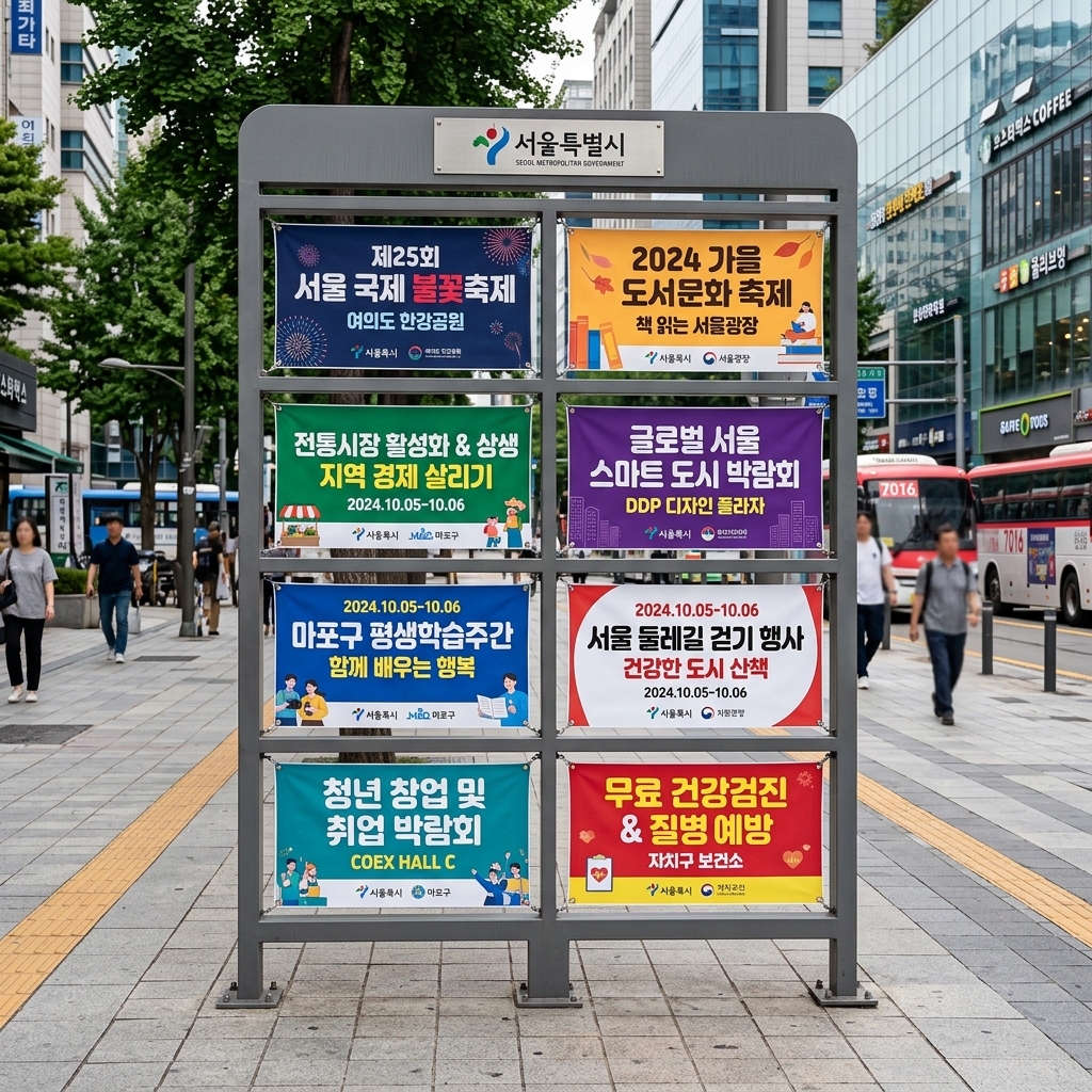 [게시대현수막] 경남광고사 지정 게시대 현수막 제작 시공 포트폴리오