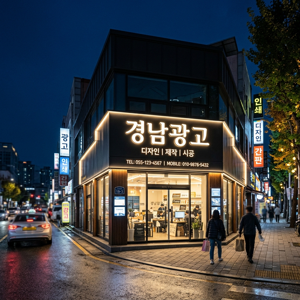 [간판] 경남광고사 프리미엄 맞춤 제작 및 현장 시공 포트폴리오