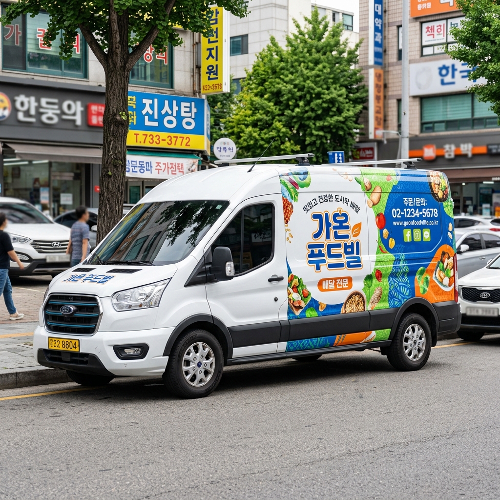 [차량랩핑] 경남광고사 기업 홍보 차량 풀 랩핑 시공 포트폴리오